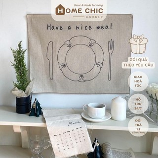 Tranh vải canvas trang trí tường, trang trí bàn ăn, decor phụ kiện chụp ảnh phong cách hàn quốc | HOME CHIC CORNER