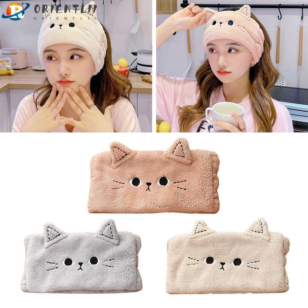 Orientlii Cat Hairbands Nữ Bé Gái San Hô Lông Cừu Phụ Kiện Tóc Mũ nón