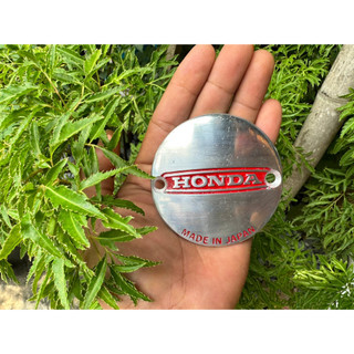 Nắp tròn nồi chữ Honda đỏ nắp chỉnh côn nồi gắn các dòng xe 67-68-CD-CL