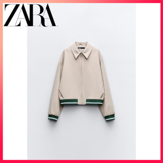 Áo khoác dài tay cổ POLO mới của ZARA mùa xuân dành cho nữ