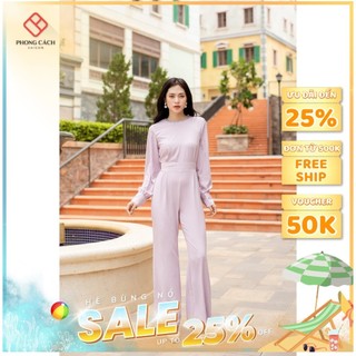 Jumpsuit tay dài cổ đính đá SJ1086 - Phong Cách SAIGON