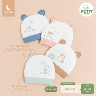 Phụ kiện sơ sinh Moon - Mũ , bao tay chân , yếm, che thóp Moon