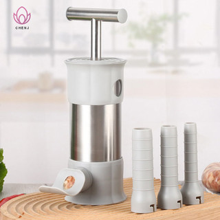 Máy nhồi thịt xúc xích bằng thép không gỉ Máy làm xúc xích ngang Máy làm xúc xích thịt nhà bếp tự chế Dụng cụ làm xúc xích xúc xích