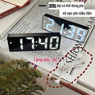 Đồng hồ led để bàn trang trí decor điện tử đẹp, Đồng hồ để bàn, đồng hồ Led để bàn, đồng hồ báo thức