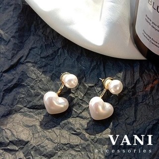 Khuyên Tai Hạt Châu Hình Trái Tim Móc Câu - Vani Store -TS000468