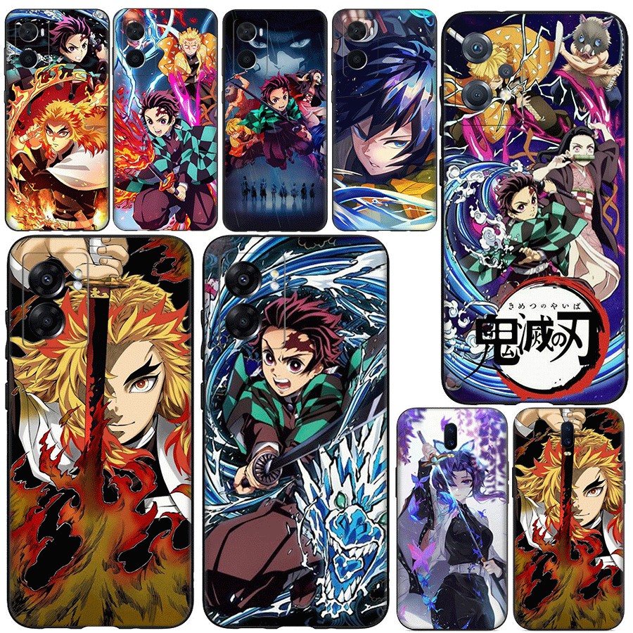 Ds1 anime demon slayer TPU Mềm Silicon Đẹp Chống Sốc Điện Thoại Di Động Phù Hợp Cho OPPO Reno 5 4G Reno 5F Reno 5 Lite Reno 5 Lite Reno 5 Lite Reno 5K 5G 5 Pro Plus 5G