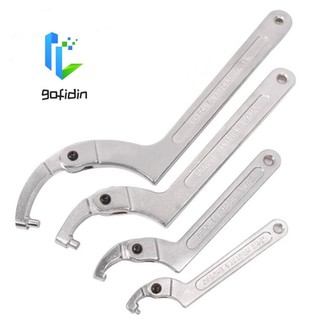 Cờ lê móc GOFIDIN, Cờ lê móc hình chữ C, Bộ điều chỉnh dụng cụ đa năng Đầu tròn / vuông 19-170mm Dụng cụ cầm tay cờ lê đa năng có thể điều chỉnh