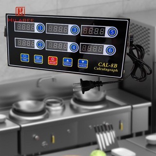 Hẹn giờ nhà bếp thương mại 6 kênh Dụng cụ nấu ăn Hẹn giờ Calculagraph cho gia đình