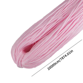 200m Polyester Macrame Dây 3mm Bện Polyester Dây Polyethylene Dây Macrame Sợi để móc DIY Thủ Công Túi Treo Tường HB