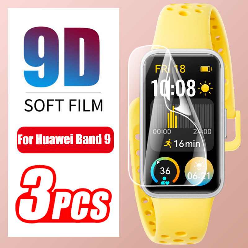 3 Huawei band 9 8 7 Băng Thông Minh Bảo Vệ Màn Hình Hydrogel Mềm Cho Honor band 9 6 Pro band9 Không 