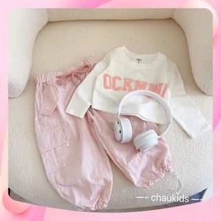 Xả Set áo mini quần jogger cho bé gái