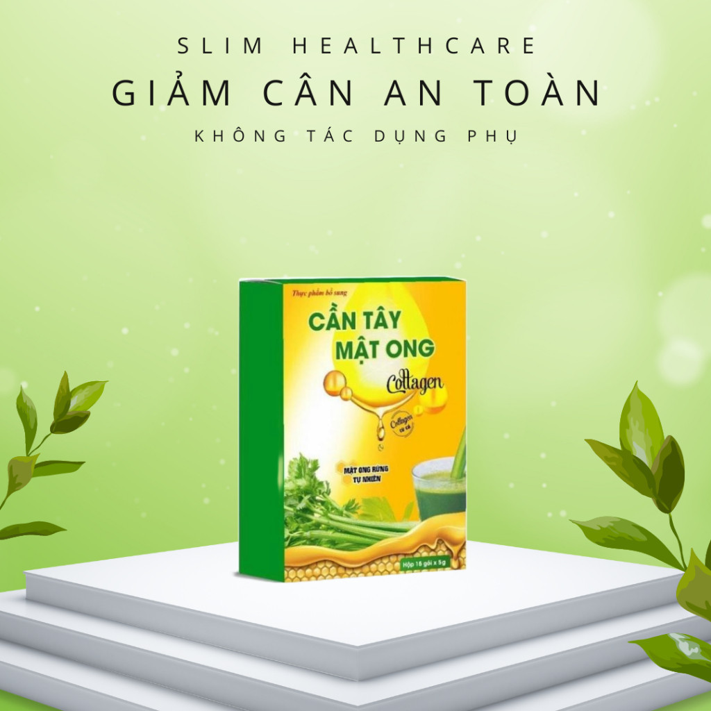 Bột cần tây MẬT ONG COLLAGEN H 15G Bột cần tây mật ong giảm cân chính hãng