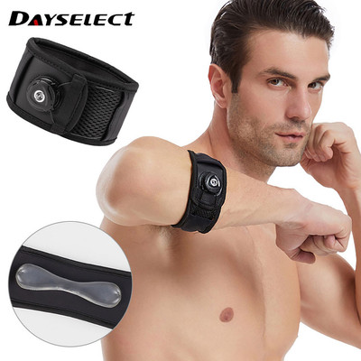 Dayselect 1 Núm Khuỷu Tay Hỗ Trợ Có Thể Điều Chỉnh Silicon Nén Khuỷu Tay Bảo Vệ Bóng Chày Cầu Lông
