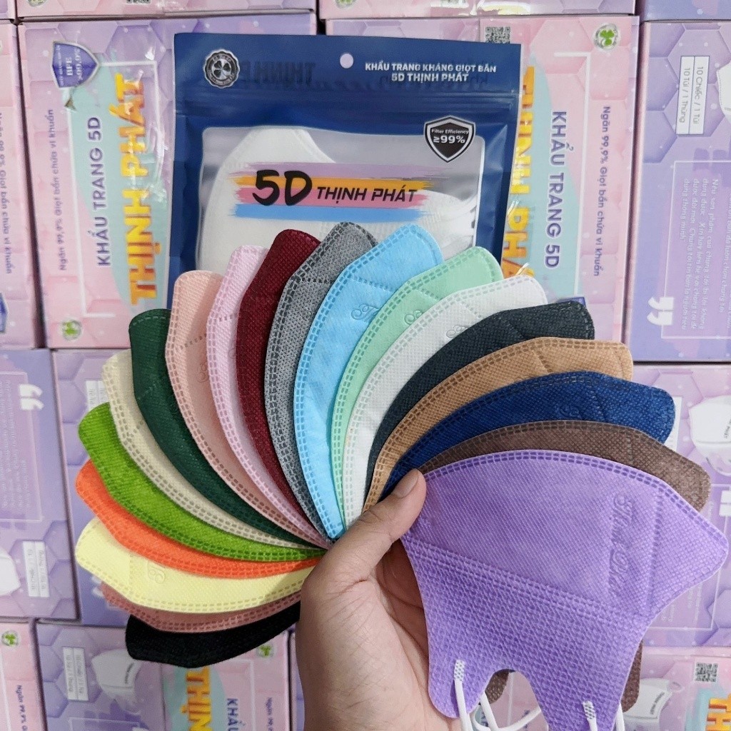 Thùng 500 Chiếc Khẩu Trang 5D Thịnh Phát