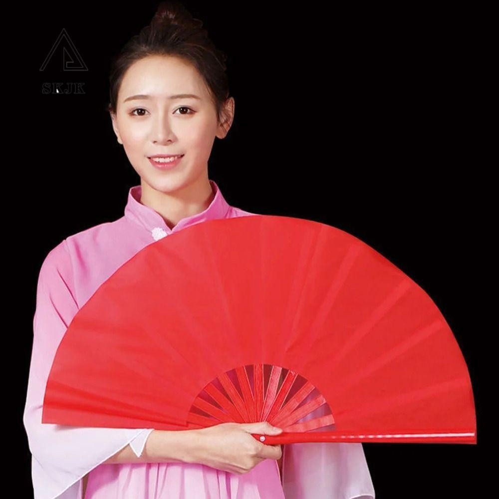 Quạt SKJK Kung Fu, Quạt Xương Nhựa 8 Inch Cổ Điển, Chống Đỡ Ảnh Di Động Bền DIY Tai Chi Fan Trang Tr