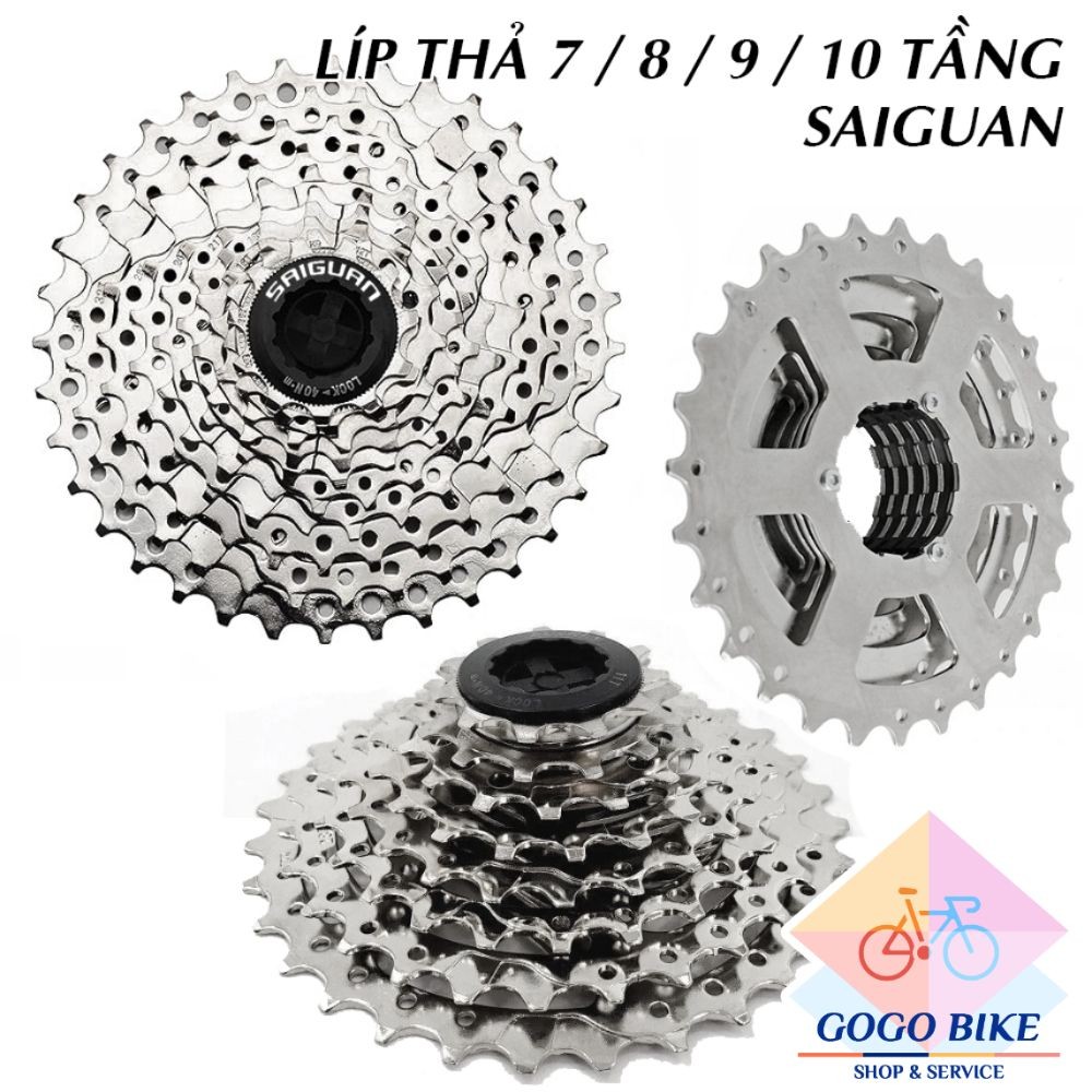 [GoGo Bike] Líp thả líp 7 líp 8 líp 9 líp 10 tầng xe đạp SAIGUAN