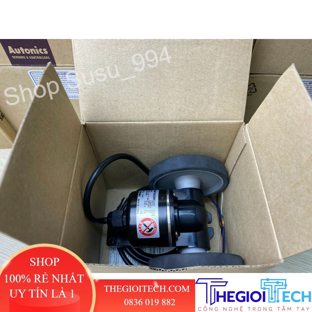 Bộ đếm đo chiều dài ROTARY ENCODER Autonics ENC-1-3-T24 1 mét, ENC-1-2-T24 1cm, ENC-1-1-T-24 1mm/xung 5000 P/R 12-24V DC - ENC-1-2-T-24 - Mới