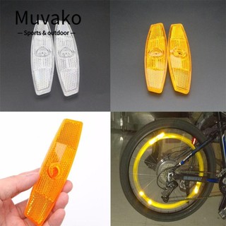 Muvako 1 cặp xe đạp nói phản quang đảm bảo an toàn bánh xe đạp phản quang