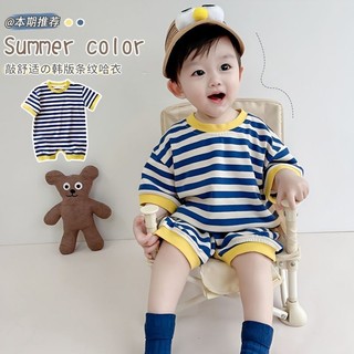 Bé gái bé trai onesies quần áo ngày mùa hè quần áo trẻ sơ sinh mặc ngoài 0-24 tháng tuổi