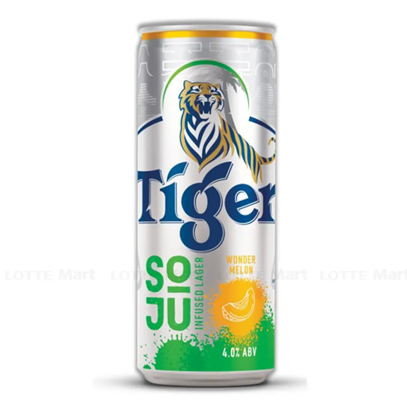 Bia Tiger Soju Infused Lager Wonder Melon Vị Dưa Lưới Lon 330ml MOONSHINE-FOODS