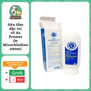 Sữa tắm nấm và viêm da cho chó mèo prunus dr. micochlodine shampoo - nhập khẩu hàn quốc