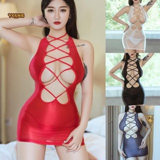 Phụ Nữ\ S Băng Gợi Cảm Không Tay Rỗng Ra Váy Ngắn Tiệc Cocktail Clubwear