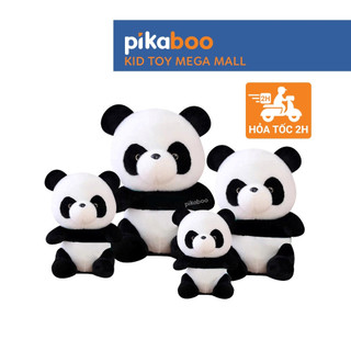 Gấu bông gấu trúc Panda Pikaboo gấu trúc nhồi bông tinh khiết cao cấp, lông mềm mịn co dãn 4 chiều