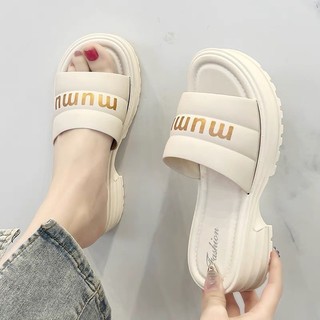 Dép quai ngang mu mu đế răng cưa mới hót quai nhựa hang qc cao 5cm