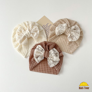  Nơ Dễ Thương Cho Bé Turban Mũ Ren Co Giãn Trẻ Sơ Sinh Beanies Mũ Cho Bé Gái Mềm Mại Thoáng Khí Sơ Sinh Tập Đi Bonnet 0-3 Tuổi 