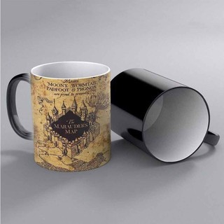 Harry Potter Marauders Map Color Changing Magic Heat Sensitive Cup Coffee Mug

