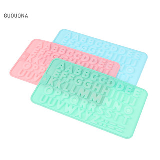 Guouqna khuôn socola silicon 26 chữ số dụng cụ làm bánh socola 3d diy khuôn guouqna