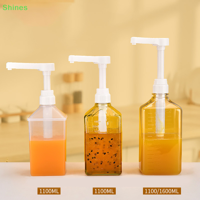 Shines 1100ml Cà Phê Syrup Dispenser Nước Sốt Mật Ong Đa Năng W / Pump VN