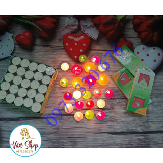 nến bơ sạch tealight 100 viên (mầu ngẫu nhiên)