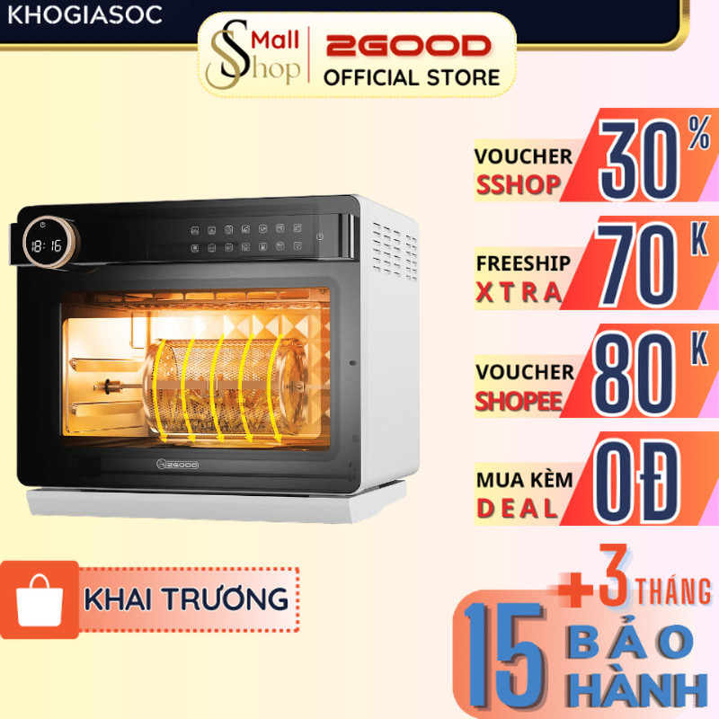 Nồi chiên không dầu hấp hơi nước 2GOOD S100 Inox 20 lít đa năng, Công nghệ Superheat tiên tiến - Chính hãng - SSHOP