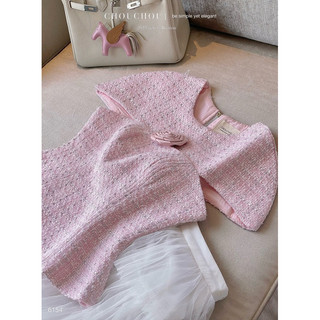 Set Dạ Váy Tầng Chouchou - Hồng