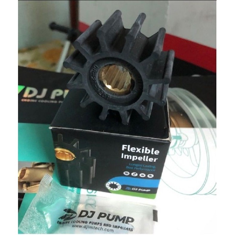 Cánh bơm DJ Hàn Quốc  làm mát Yanmar  4JH thay thế absco 1210-0001 Johnson 09-1027B Volvo 3862281 38