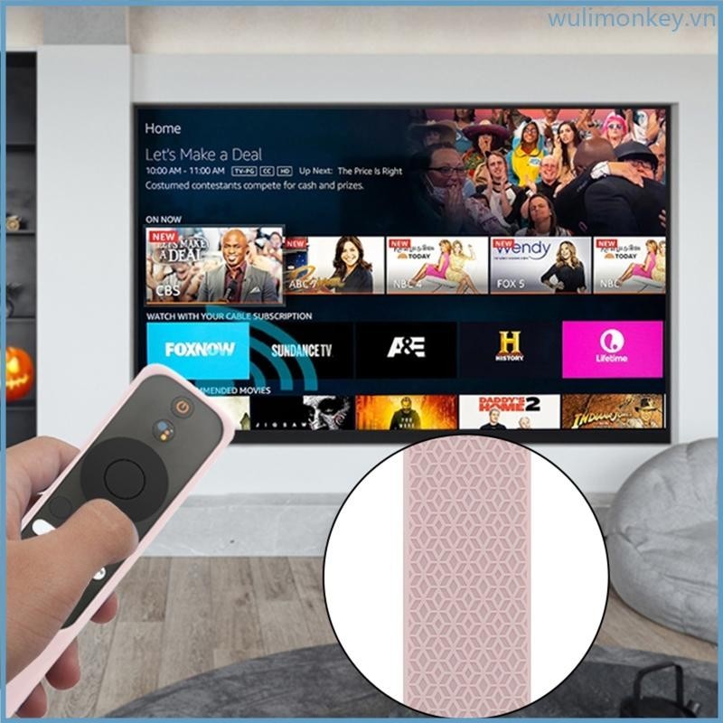 Vỏ silicon WU cho Mi TV Stick 4K Vỏ ngoài điều khiển từ xa Chống trượt