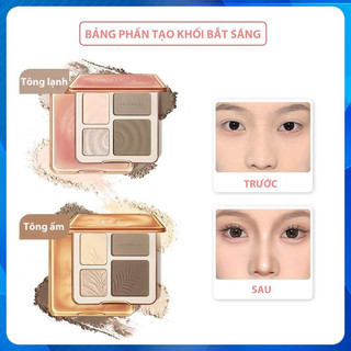 Bảng phấn mắt bắt sáng và tạo khối Judydoll phấn trang điểm mắt tạo khối 3d màu nhũ tự nhiên lâu trôi