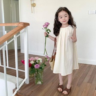 V238 - Váy Thô Dáng Cách Điệu Tím Hồng Xinh Bé Gái