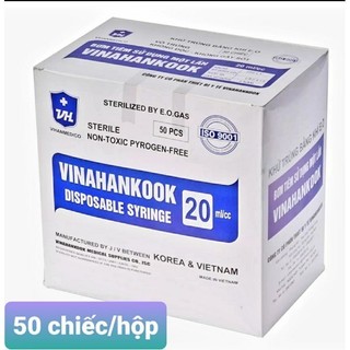 BƠM TIÊM VINAHANKOOK 20CC (hộp 50 cái)