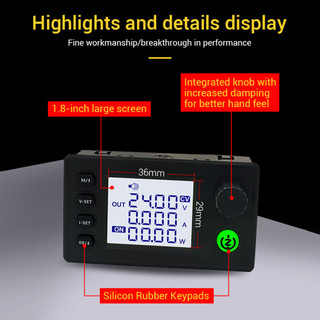Diymore SK40 SK90 CNC DC Nâng và Điều chỉnh điện áp Bộ điều chỉnh điện áp Điện áp không đổi và dòng điện không đổi Mô-đun sạc DIY 11 nhóm đầu vào dữ liệu có thể lưu trữ