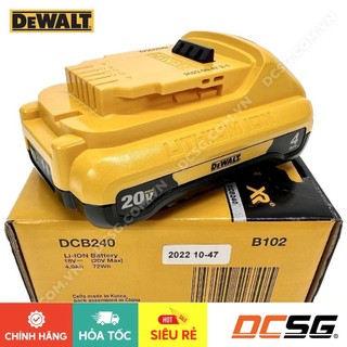 Pin lithium ion xr 20v max 4.0 ah dewalt dcb240-b1 | dcsg