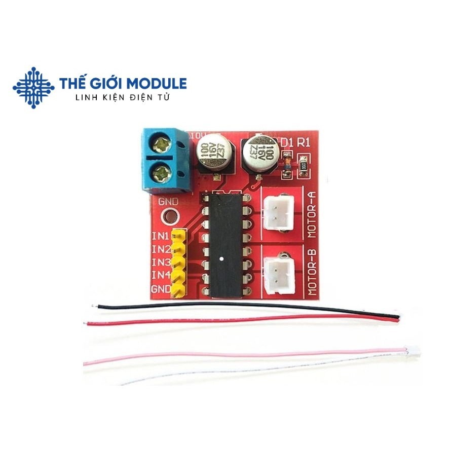 [Có sẵn] [Rẻ vô địch] Mạch cầu H điều khiển 2 động cơ L298N 2.5A mini - thegioimodule