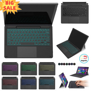 Bàn phím cho microsoft surface pro 8 9 10 từ touchpad bluetooth không dây đèn nền bàn phím bút