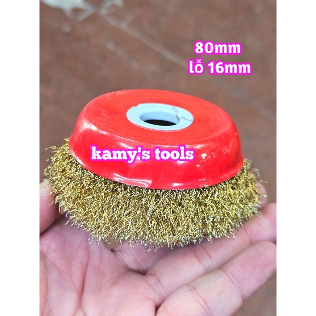 Chén cước bánh cước đánh rỉ sắt dày 3cm đường kính 80mm lỗ 16mm