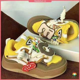 Phong cách mới đế dày bánh mì giày sneaker giày thể thao nữ