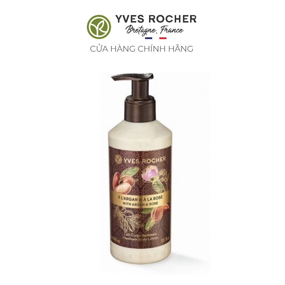 Sữa Dưỡng Thể Yves Rocher Argan Rose Retals Hammam Body Lotion 390ml