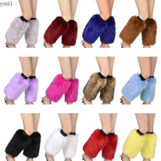 Yml1 Nữ Mùa Đông Màu Trơn Lông Chân Ấm Bông Tai Kẹp Quần Legging Mùa Đông Giày Còng