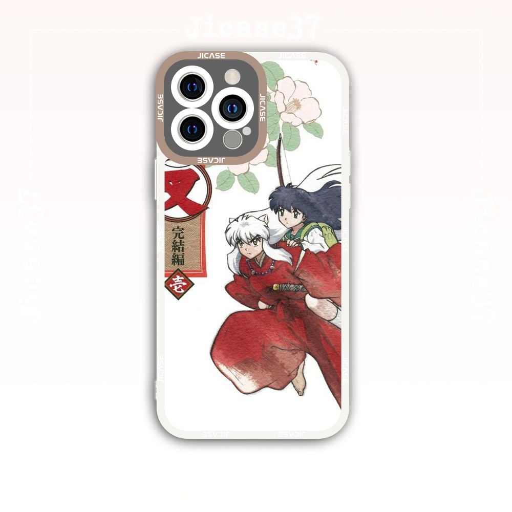 Ốp lưng iPhone Cạnh Vuông Samsung Xiaomi Oppo Chủ đề anime Inuyasha Khuyển dọa xoa