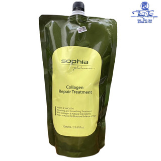 Kem ủ hấp phục hồi tóc Collagen Sophia Platinum Repair Treatment 1000ml